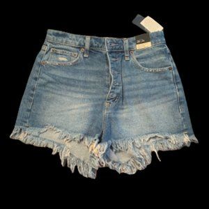 A&F High Rise Denim Short - size 2R